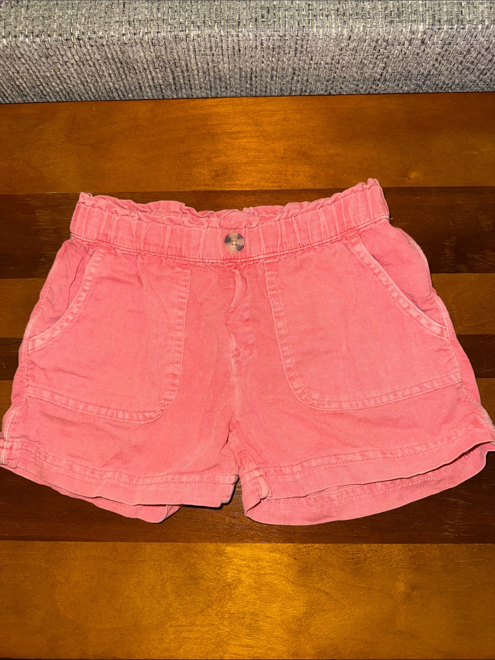 Girls coral color shorts